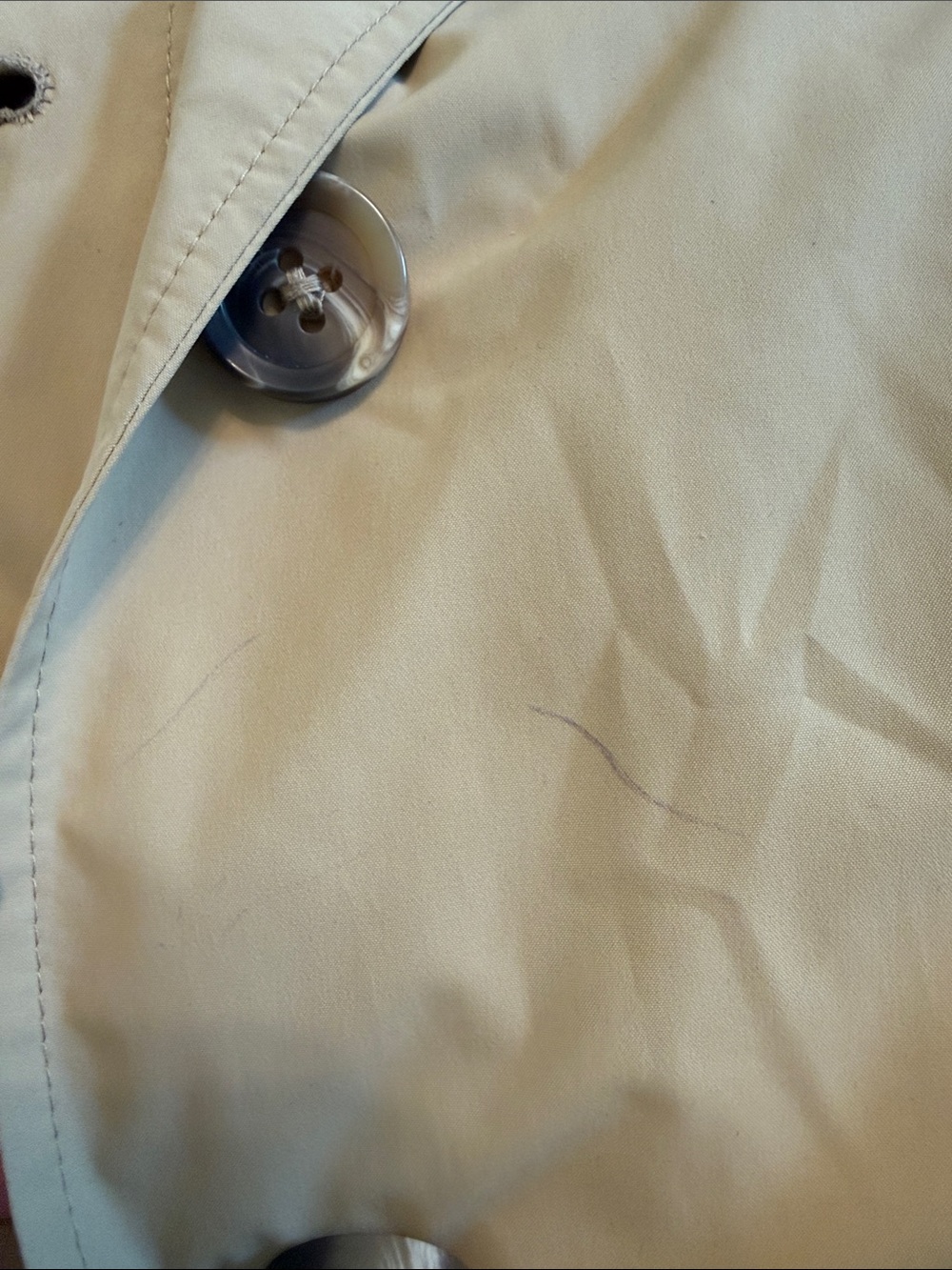 L.L. Bean Hooded Trench Coat in Khaki Women’s XL - Picture 4 of 5